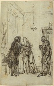Studio per "La Pharsale" di Lucain, Canto II da Hubert Francois Gravelot