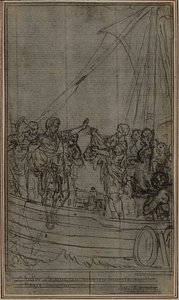 Studio per "La Pharsale" di Lucain, Canto IX da Hubert Francois Gravelot