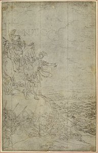 Studio per "La Pharsale" di Lucain, Canto VII da Hubert Francois Gravelot