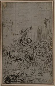 Studio per "La Pharsale" di Lucain, Canto VI da Hubert Francois Gravelot