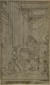 Studio per "La Pharsale" di Lucain, Canto X da Hubert Francois Gravelot