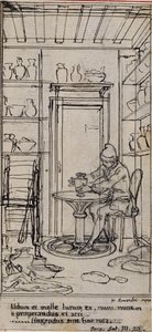 Studio per vignetta-frontespizio in "Principes Generaux pour Servir à l