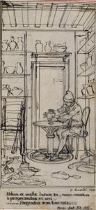 Studio per vignetta-frontespizio in "Principes Generaux pour Servir à l