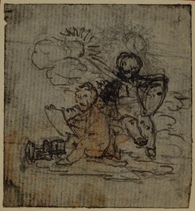 Studio per la vignetta-frontespizio di Tacito "Tiberio, o i primi sei libri degli Annali", Vol. 1 da Hubert Francois Gravelot