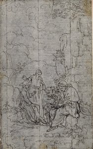 Studio per la vignetta della "Vie du Venerable don Juan de Palafox" dell