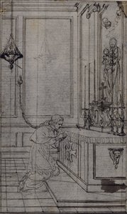 Studio per la vignetta della "Vie du Venerable don Juan de Palafox" dell