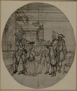 Studio per una seconda edizione, mai pubblicata, de "La Partie de Chasse de Henri IV" di Colle, Atto III, Scena 11
