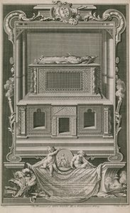 Il monumento di Re Enrico III da Hubert Francois Gravelot