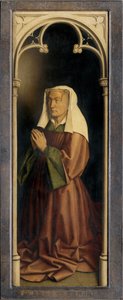 Lysbette Borluut, dettaglio dal Polittico di Gand, chiuso da Hubert & Jan van (1390 1441) Eyck