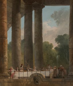 Un Banchetto nelle Rovine di un Tempio da Hubert Robert