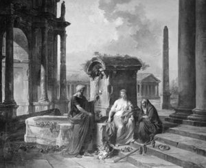 Architettura con figure da Hubert Robert