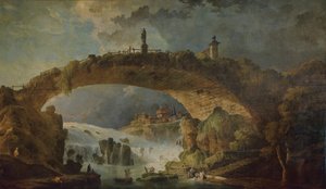 Ponte sulle cascate da Hubert Robert