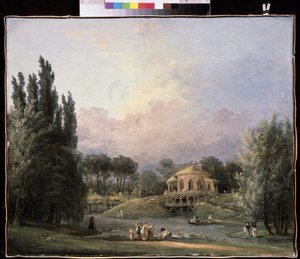 In un parco da Hubert Robert