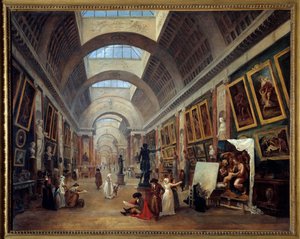 Progetto della Grande Galerie del Louvre da Hubert Robert