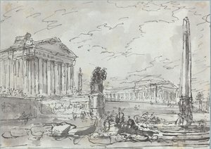 Fantasia su un antico Campidoglio da Hubert Robert