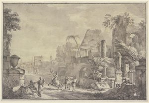 Paesaggio eroico da Hubert Robert