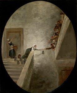 La distribuzione del latte alla prigione di Saint-Lazare da Hubert Robert