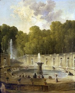Lavandaie in un parco da Hubert Robert