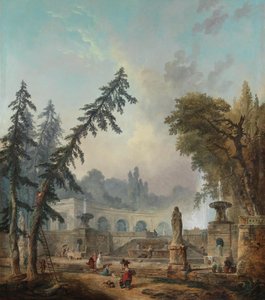 Paesaggio di parco da Hubert Robert