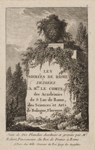 Piatto uno da Sere a Roma da Hubert Robert