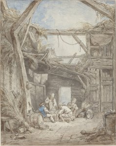Fattoria in rovina da Hubert Robert