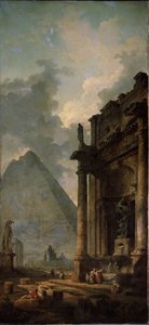 Rovine con piramide da Hubert Robert
