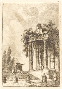 Passi verso i quattro punti di riferimento da Hubert Robert