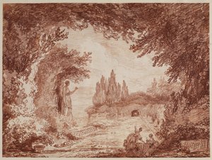 Terrazza in un giardino italiano, c.1760
