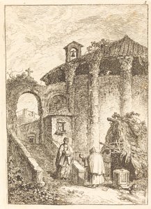 Il tempio antico da Hubert Robert