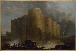 La Bastiglia, nei primi giorni della sua demolizione