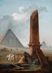 La Farandola tra i monumenti egiziani da Hubert Robert