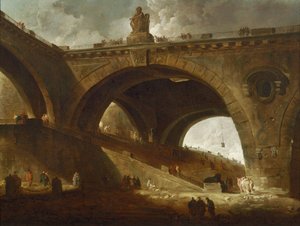 Il Ponte Vecchio da Hubert Robert