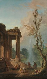 Il Portico di una Villa di Campagna, 1773 da Hubert Robert