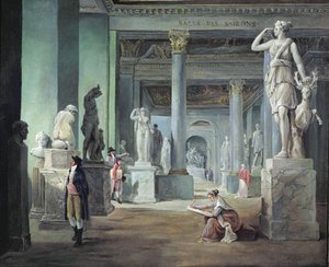 La Salle des Saisons al Louvre da Hubert Robert