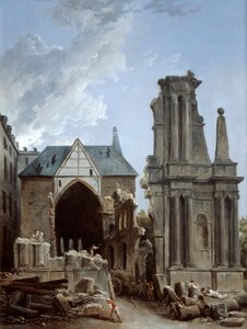 La demolizione della Chiesa dei Feuillants, 1805 da Hubert Robert