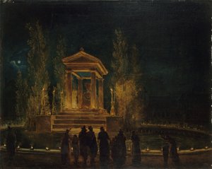 Il mausoleo temporaneo di Jean-Jacques Rousseau (ca 1794)