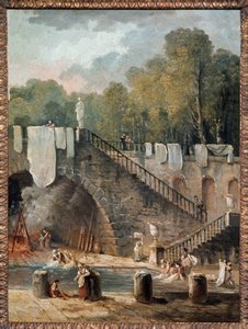 Il lavaggio da Hubert Robert