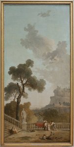 Vista da una terrazza da Hubert Robert