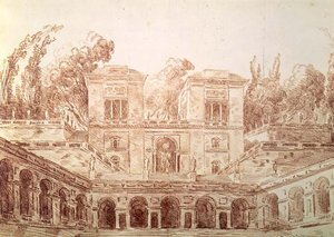Villa Farnese, Roma da Hubert Robert