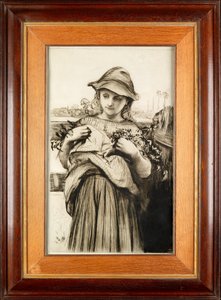 Una ragazza con fiori