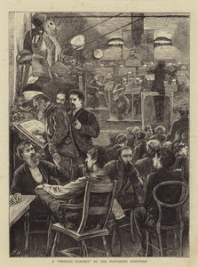 Un concerto fumante dei Minstrels erranti da Hubert von Herkomer