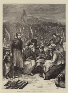 Tempi ansiosi, uno schizzo a Treport, Francia da Hubert von Herkomer