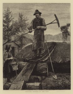 Carbonai nelle Alpi da Hubert von Herkomer
