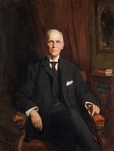 Ritratto di Sir Edward George Jenkinson 1836-1919, 1906 da Hubert von Herkomer