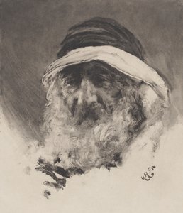 Studio di una testa araba da Hubert von Herkomer