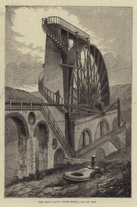 La grande ruota idraulica di Laxey, Isola di Man da Hubert von Herkomer