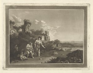 Paesaggio con ninfe da Hubertus van Hove