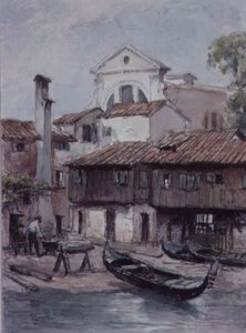 Cantiere Navale vicino alla Chiesa di San Trovaso, Venezia da Hugh Carter