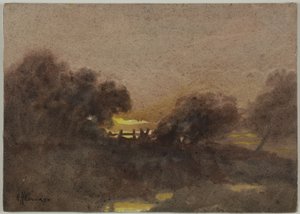 Paesaggio con Cancello al Tramonto da Hugh Huntington Howard