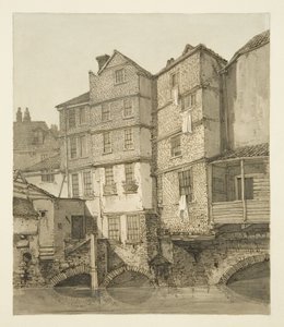 Il Frome, guardando a monte verso il ponte di Natale, 1823 da Hugh ONeill